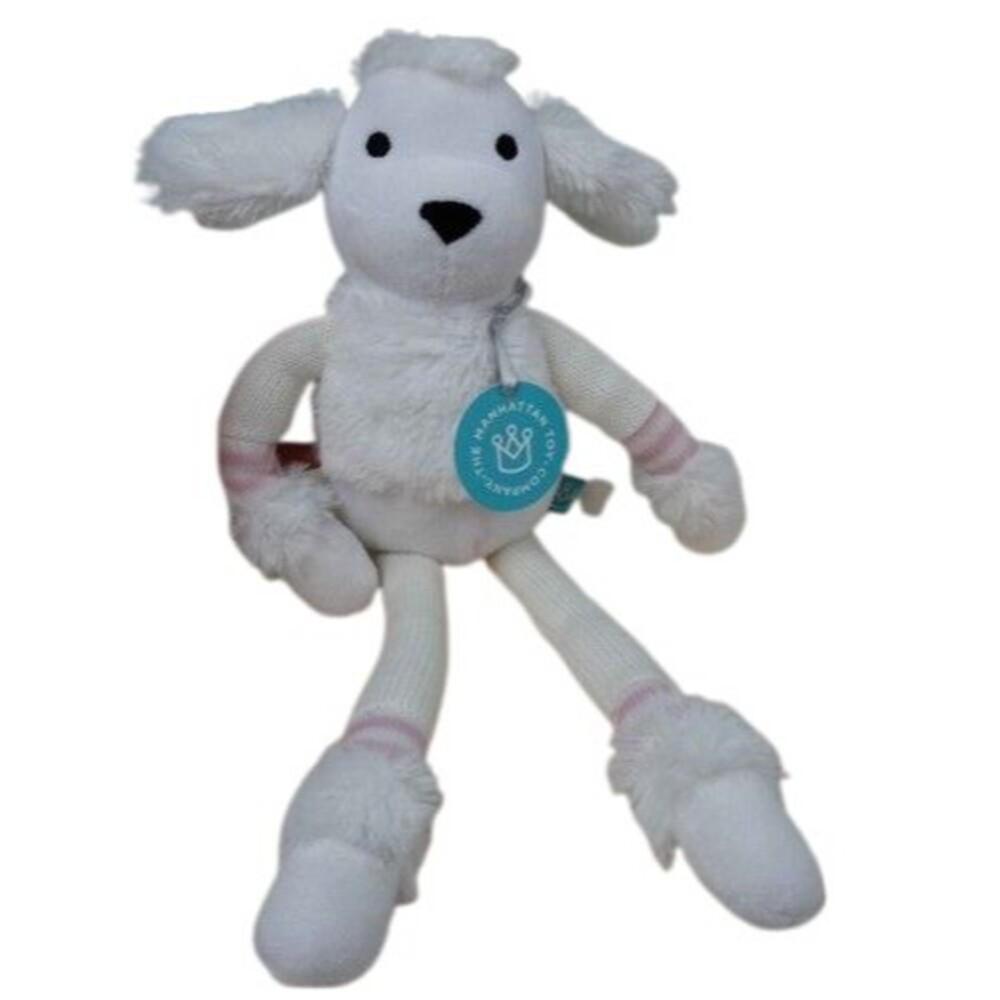 NWT White Poodle Dog Twiggies Kellytoy Stuffed Animal Plush Toy Lovey